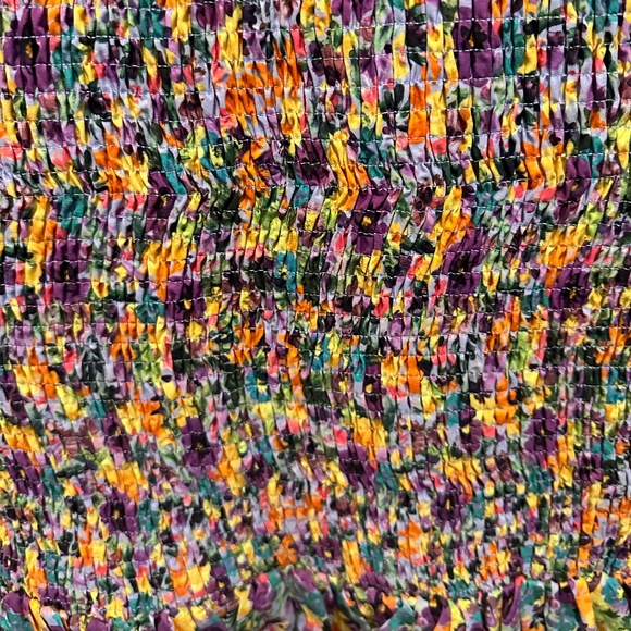 Zara Floral Smocked Tiered Dress - Picture 4 of 6